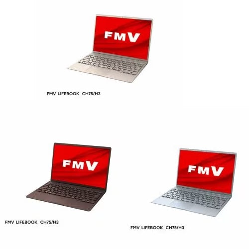 富士通 ノートパソコン FMVC75H3 | FMVC75H3G モバイルパソコン FMV LIFEBOOK CH Series ベージュゴールド FMVC75H3M モカブラウン FMVC75H3L クラウドブルー