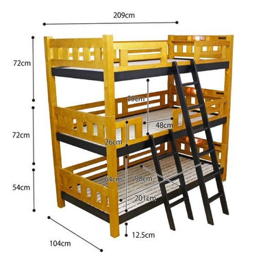 3段ベッド | 三段ベッド フィンランドパイン使用 ベッド シングル 木製 おしゃれ 天然木 子供部屋 宮付き すのこ はしご シングルベッド 北欧 パイン 三段 宮棚付き 子供ベッド 宮付 子供用ベッド 柵付き 宮棚 木製ベッド 棚付き 3段 大人用 照明付 ライト付 コンセント付