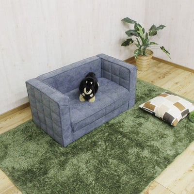 ペットソファー | ペットソファ 犬 猫 いぬ ねこ イヌ ネコ ペット 家具 ペット用ソファ ペットソファー ペットベッド 撥水加工 LC2風ソファ ペット家具 傷に強い ペット用品 お手入れ簡単 引っかき傷に強い ファブリック 撥水 丈夫 シンプル モダン ル・コルビジェ グレー