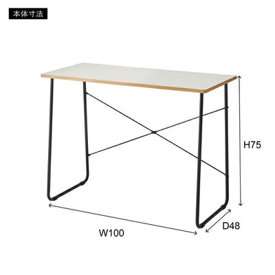 デスク | 机 テーブル つくえ シンプル おしゃれ モノトーン すっきり 在宅ワーク 仕事用 作業用 白 黒 ホワイト ブラック 幅100cm パソコンデスク ワークテーブル 学習机 塾 カッコいい 中学生 高校生 学習 家具 ワークデスク 在宅 PCデスク デスク 作業台 コンパクト
