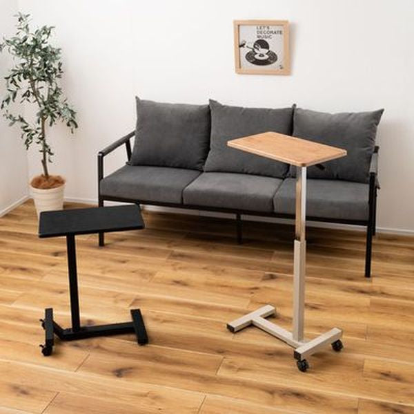 テーブルキャスター付き Side table 昇降サイドテーブル おしゃれ