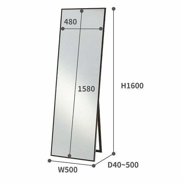 鏡 姿見 スタイルミラー 鏡面 M-3568 おすすめ 通販『タイトスタンドミラー』鏡 全身鏡 姿見 おしゃれ ミラー 全身 姿見鏡 新生活 リビング かがみ 全身ミラー インテリア 姿見ミラー かわいい オシャレ 模様替え シンプル ナチュラル ダークブラウン 身だしなみチェック