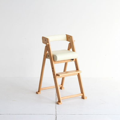 折りたたみ 子ども用ハイチェア na-ni Folding High Chair NAC-3364 キッズチェア 天然木 合成皮革 おしゃれ コンパクト 省スペース ダイニング ハイチェア キッズチェア 子ども椅子 食事椅子 高さ調節可能 折りたたみ キッズチェア ダイニング 子供 おしゃれ プレゼント