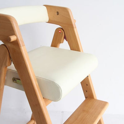 折りたたみ 子ども用ハイチェア na-ni Folding High Chair NAC-3364 キッズチェア 天然木 合成皮革 おしゃれ コンパクト 省スペース ダイニング ハイチェア キッズチェア 子ども椅子 食事椅子 高さ調節可能 折りたたみ キッズチェア ダイニング 子供 おしゃれ プレゼント