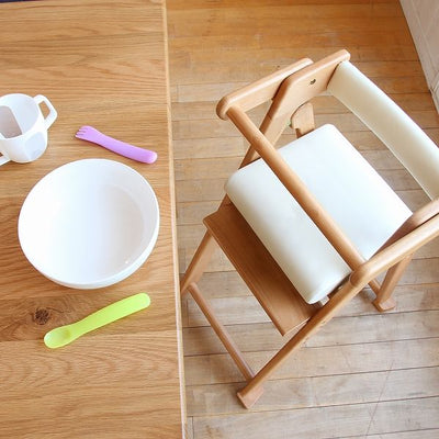 折りたたみ 子ども用ハイチェア na-ni Folding High Chair NAC-3364 キッズチェア 天然木 合成皮革 おしゃれ コンパクト 省スペース ダイニング ハイチェア キッズチェア 子ども椅子 食事椅子 高さ調節可能 折りたたみ キッズチェア ダイニング 子供 おしゃれ プレゼント