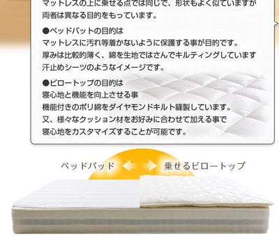 エアーピロートップ シングル | エアートップ 敷きパッド 上質 肌触り ホテル品質 極上 寝心地 快眠 贅沢 高級 ゆっくり休める 上質な眠り 軽い寝心地 クッション ふんわり 寝心地すっきり