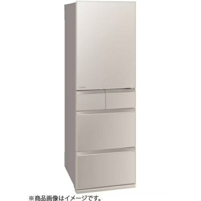 全国設置無料 三菱電機 冷蔵庫 MR-MD45KL | MITSUBISHI ELECTRIC MDシリーズ 451L 幅60cm 左開き 5ドア クリスタルピュアホワイト グレイングレージュ