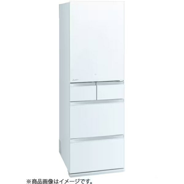 全国設置無料 三菱電機 冷蔵庫 MR-MD45KL | MITSUBISHI ELECTRIC MDシリーズ 451L 幅60cm 左開き 5ドア クリスタルピュアホワイト グレイングレージュ