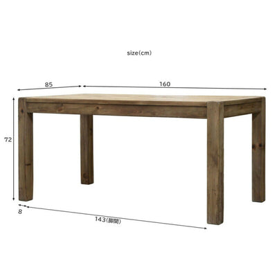 ダイニングテーブル ダイニング 160 木製 天然木 テーブル 4人掛け 6人掛け 無垢材 おしゃれ 食卓 食卓テーブル ウッド ナチュラル シンプル インテリア 家具 北欧 モダン ユージン