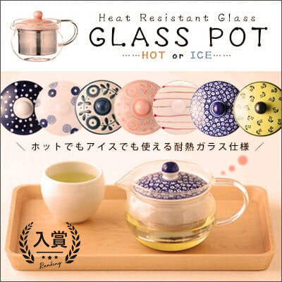 柄が選べる！耐熱 ガラス ティー ポット | 耐熱ガラス ガラスポット ティーポット 耐熱 ガラス ポット 急須 茶漉し 紅茶 ハーブティー 緑茶 かわいい おしゃれ 波佐見焼