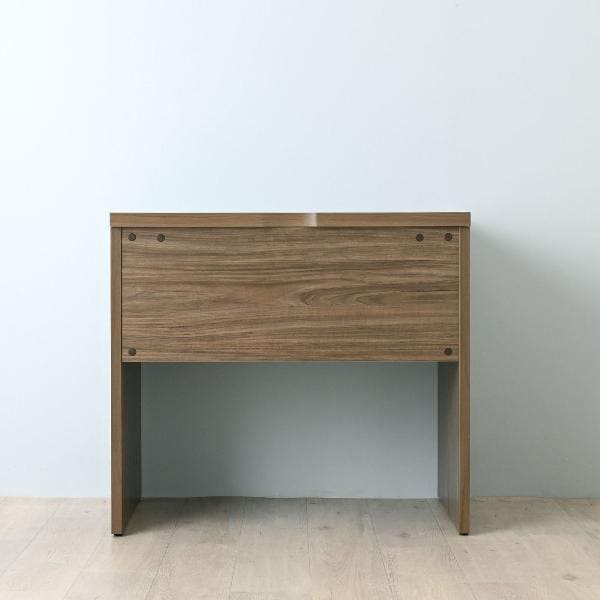 木目調が美しいストライプ・スリットデザイン デスク 幅80cm デスク パソコンデスク PCデスク テレワーク 在宅勤務 ミニマル コンパクト シンプル シンプルデザイン 木製 高さ72cm おしゃれ スタイリッシュ模様替え 机 邪魔にならない大きさ 仕事用デスク 使いやすいさ抜群