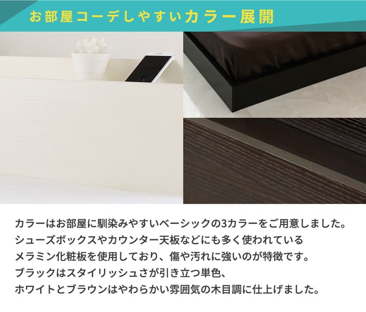 【ブラックマットレス付き】3Dメッシュポケット コンセント セミダブル グレー Lonnie/ロニー コイルマットレスセット 宮付きフロアベッド USB