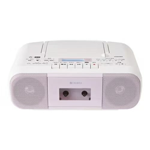 東芝 ラジカセ TY-CDS9 | TOSHIBA CDラジカセ ワイドFM対応 ホワイト TYCDS9W ピンク TYCDS9P