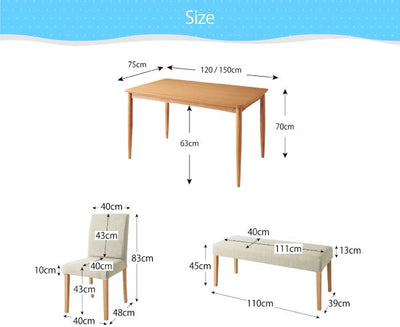 ダイニングテーブル W150 | テーブル単品 単品 150cm 2?4名用 幅150 ナチュラル ウォールナット ブラウン ラバーウッド 木製 おしゃれ 幅150 天然木 ファミリー テーブル 机 食卓 食卓テーブル