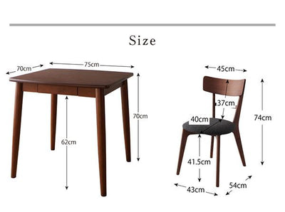 モダンデザインダイニング Le qualite ル・クアリテ 4点セット テーブル+チェア2脚+ベンチ1脚 W115