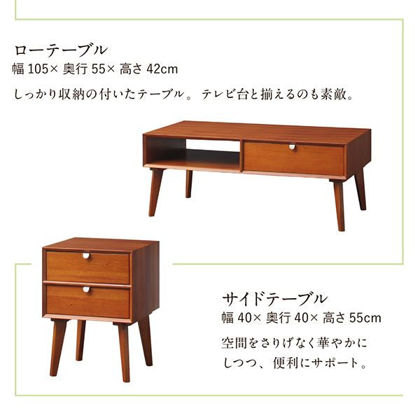 テレビ台　テレビボード　木製　北欧風　100cm　250410-1 一生紀 テレビ台 ローボード 北欧風 天然木 FLANTS 約幅100cm
