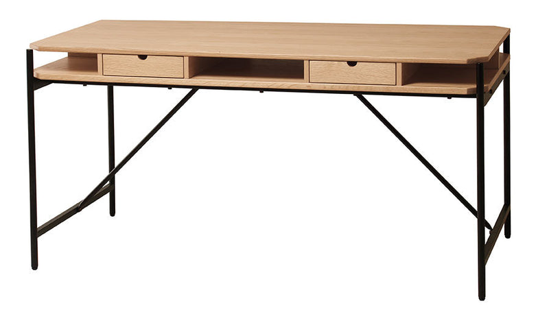 ワーキングテーブル ダイニングテーブル 140cm 単体 ダイニング テーブル 木製テーブル 4人掛け モダン ヴィンテージ オーク材 スチール材 オシャレ おしゃれ 食卓 食卓テーブル 幅140cm テーブル