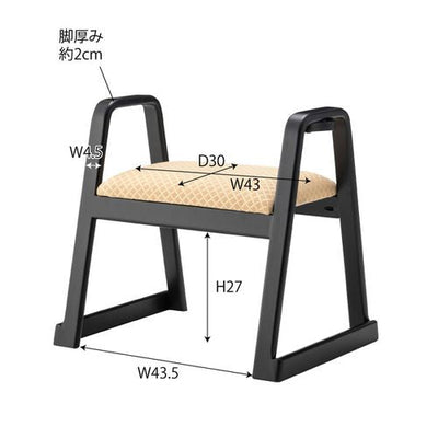 スタッキングスツール 1脚 | 椅子 玄関椅子 ベンチ 木製 セット スタッキングチェア 積み重ね 収納 スツール 補助椅子 待合室 法事