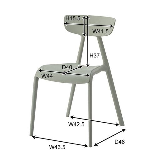 チェア 1脚 チェア チェアー イス 椅子 ガーデンチェア スタッキング 軽量 おしゃれ シンプル ナチュラル ダイニング 食卓