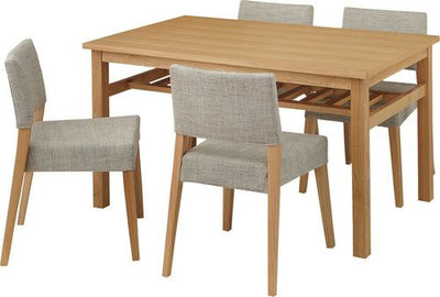 棚付きダイニングテーブル テーブル 食卓 ダイニング 木製 北欧 アッシュ材 天然木 レトロ おしゃれ カフェ 木目 棚付き