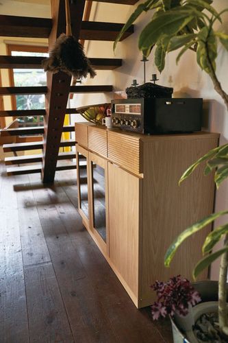 サイドボード 幅１２０ｃｍ 棚 リビング おしゃれ カフェ シンプル ナチュラル 天然木 アッシュ材