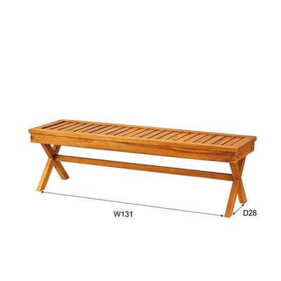 ベンチ ダイニングベンチ 長いす 長椅子 背もたれなし おしゃれ シンプル ナチュラル 木製 天然木 ガーデンベンチ ガーデンファニチャー カフェ風 ガーデン