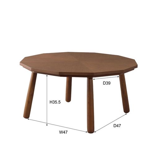 こたつテーブル こたつ こたつテーブル 在宅ワーク デスク おしゃれ シンプル 家具調こたつ オールシーズン オーク 円形 カフェ センターテーブル