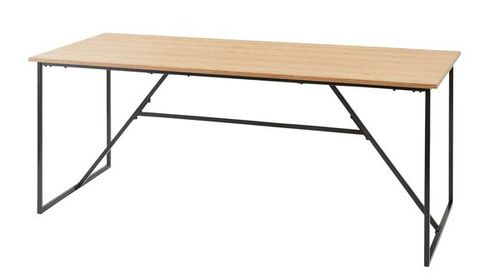 ダイニングテーブル 180cm幅 ダイニングテーブル 4～6人掛け おしゃれ 食卓テーブル アイアン スチール 北欧 カフェテーブル 木製 テーブル 180cm幅 ヴィンテージ 西海岸 ブルックリン テーブル単体