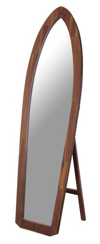 スタンドミラー サーフミラー 全身 ミラー 全身鏡 鏡 姿見 シンプル ナチュラル 西海岸 サーフボード型 木製 おしゃれ 玄関 フレーム 木製スタンドミラー