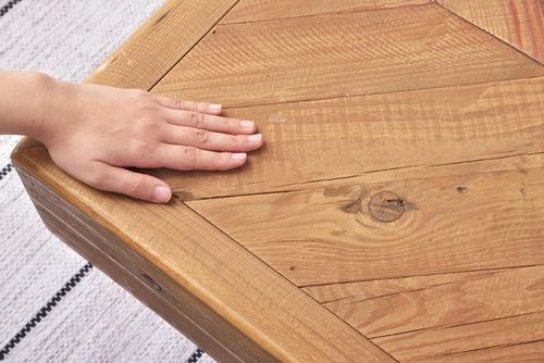 リビングテーブル センターテーブル 125cm幅 ローテーブル テーブル カフェ 木製 おしゃれ 西海岸 モダン ヴィンテージ ブルックリン レトロ ウッド オフィス 応接室