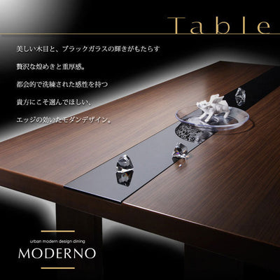 ブラックガラスダイニングテーブル W150  テーブル ダイニングテーブル キッチンテーブル ガラスダイニングテーブル シンプル モダン アーバンスタイル