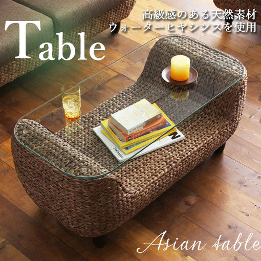 天然木 ラタンサイドテーブル おしゃれ ナチュラル インテリア