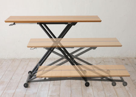 リフティングテーブル リフティングテーブル 昇降式テーブル 木製テーブル テーブル 机 木製リビングテーブル ダイニングテーブル 作業台 作業テーブル リビングテーブル