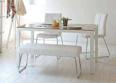 テーブル 幅135cm  食卓机にぴったりのおしゃれでシンプルな長方形テーブル 飛散防止 生活用品 インテリア 雑貨 インテリア 家具 テーブル ダイニングテーブル
