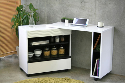 キッチンカウンター | 折りたたみ式 キッチンデスク カウンター