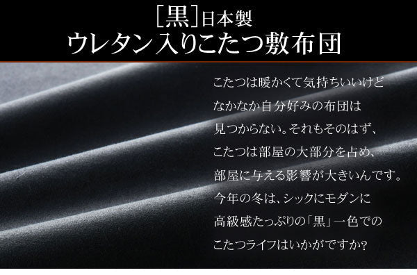 こたつ指敷布団 4尺長方形サイズ | 国産 こたつ敷布団 こたつ 炬燵 コタツ 布団 ふとん 敷き布団 コンパクト エコ 暖房 高級感 殺菌 防臭 防ダニ 特売 北欧 新生活