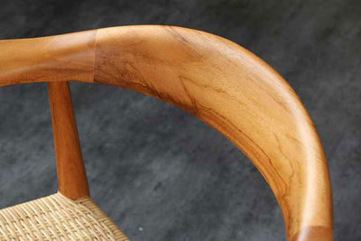 チーク 肘掛付き ダイニングチェア 家具 インテリア イス 椅子 アームチェア ダイニングチェア ダイニング チーク 木製 ラタン ナチュラル デザイン リラックス ゆったり 記念モデル 北欧