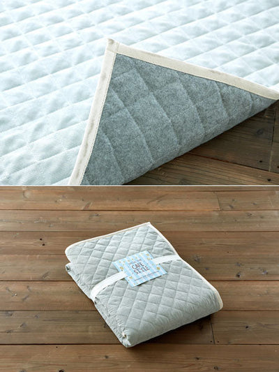 コーデュロイキルト ラグマット 185×240cm 床段対応 丸洗い可 ラグ カーペット 絨毯 じゅうたん マット ラグマット 洗える リビング 寝室 おしゃれ シンプル デザイナーズ かわいい