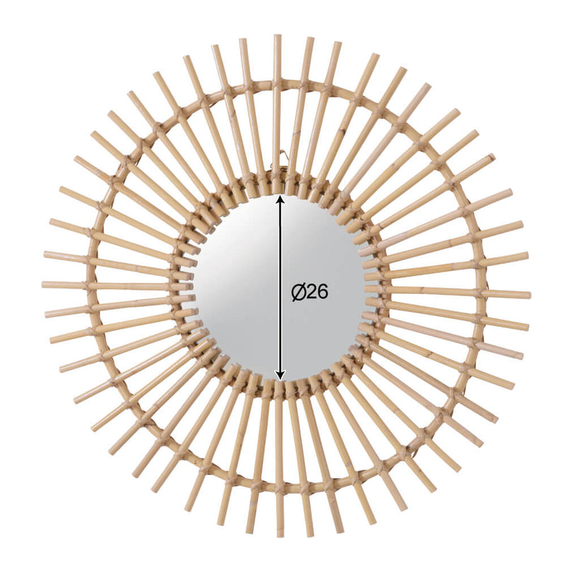 ミラー 壁掛け ラタン 手編み | 壁掛けミラー 鏡 壁掛け鏡 掛けミラー ミラー 鏡台 玄関ミラー 人気 おすすめ おしゃれ かわいい シンプル ナチュラル モダン 北欧 家具 インテリア プレゼント ギフト 贈り物