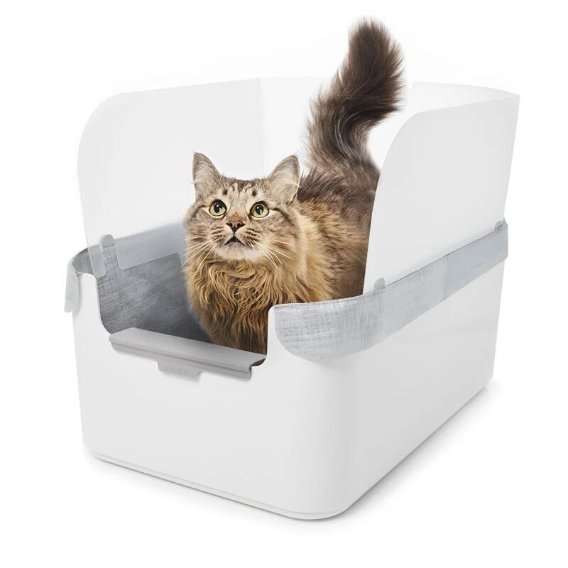 モデキャットリタートレイ 猫用 キャット用品 愛猫 猫砂 飛び散り防止 清潔 猫が喜ぶ 持ち運びできる キャット用トイレ 猫用トイレ