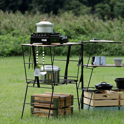 幅90cm アウトドアテーブル テーブル 折りたたみ 置き台 軽量 BBQ ピクニック キャンプ お花見 工具不要で簡単収納 天板が外れる 折り畳み式テーブル スチール